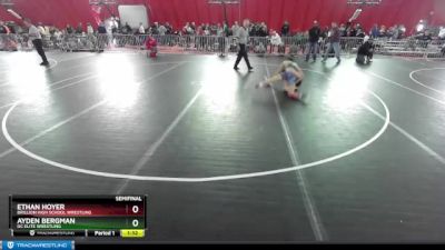 120 lbs Semifinal - Ethan Hoyer, Brillion High School Wrestling vs Ayden Bergman, DC Elite Wrestling