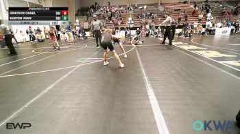80 lbs Consi Of 4 - Grayson Orrel, Berryhill Wrestling Club vs Easton Vann, Bartlesville Wrestling Club