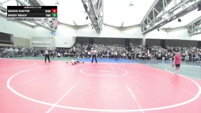 77-J lbs Consi Of 16 #1 - Mason Sawyer, Wrecking Crew Wrestling Academy vs Brody Beach, Patchogue-Medford