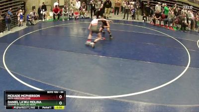 64 lbs Quarterfinal - McKade McPherson, Delta Wrestling Club vs Daniel La`iku Molina, Legends Of Gold Las Vegas