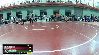 70 lbs Cons. Round 2 - Henry Riesen, East Noble TUF vs Payton Carlton, Hybrid Wrestling Club