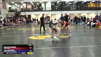 130 lbs Cons. Semi - Lillian Sherer, Lock Haven vs Taylor Miess, North Central College