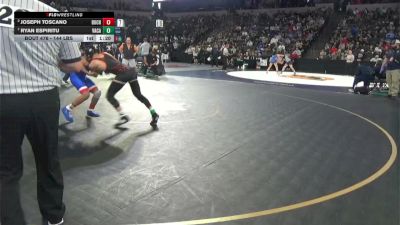 144 lbs Quarterfinal - Joseph Toscano, Buchanan (CS) vs Ryan Espiritu, Vacaville (SJ)