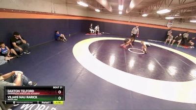 80-86 lbs Round 2 - Viliami Nau Rarick, Westlake vs Daxton Telford, Sanderson Wrestling Academy