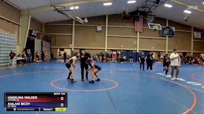 124 lbs Cons. Round 3 - Angelina Walker, Ottawa AZ vs Kailani Bicoy, UT Tech