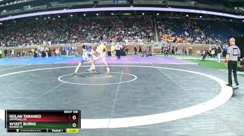 D3-126 lbs Champ. Round 1 - Wyatt Burns, Dundee HS vs Nolan Taranko, Whitehall HS