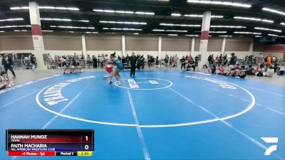 180 lbs Semifinal - Hannah Munoz, Texas vs Faith Macharia, All American Wrestling Club