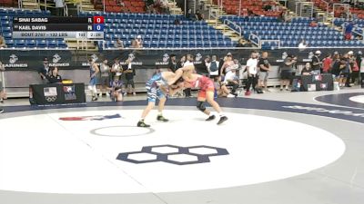 132 lbs Cons. Rd Of 32 - Shai Sabag, Florida vs Kael Davis, Pennsylvania