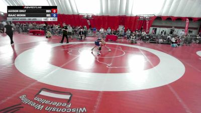 96 lbs Cons. Quarters - Jaxson Ohly, Wrestling Factory vs Isaac Morin, Northern Elite
