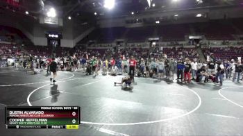 84 lbs Semifinal - Dustin Alvarado, Pomona Wrestling Club Colorado vs Cooper Heffelman, Legacy Boltz Wrestling Club