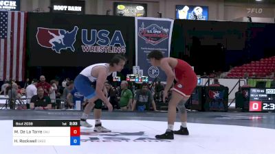 70 kg Rnd Of 64 - Mario De La Torre, California vs Hans Rockwell, Oregon