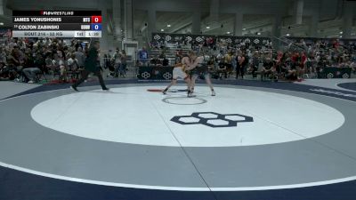 52 kg Cons. Rd Of 32 - James Yonushonis, M2 Training Center vs Colton Zabinski, Backyard Brawlers North Wrestling