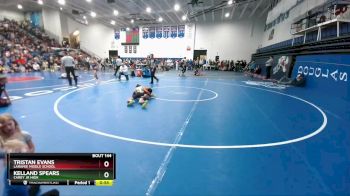 85 lbs Quarterfinal - Kelland Spears, Carey Jr High vs Tristan Evans, Laramie Middle School