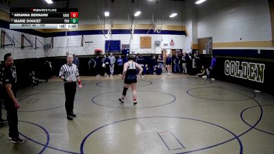 190 lbs Champ. Round 1 - Marie Doucet, Pine-Richland Hs vs Arianna Bernard, Valley Hs