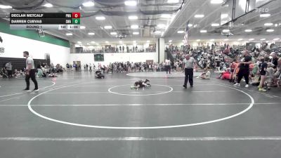 55 lbs Round 1 - Darren Cuevas, Shelton Wrestling Academy vs Declan Metcalf, Purler Wrestling Academy