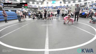 46-49 lbs Rr Rnd 1 - Riley Spottedwolf, Clinton Youth Wrestling vs Magnolia Law, Morrison Takedown Club