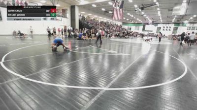 132 lbs Cons. Round 2 - Nyjah Wood, Bentonville High School vs John Cruz, EMF