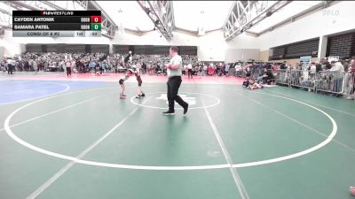 44-T lbs Consi Of 8 #2 - Cayden Antonik, Boonton Junior Bombers vs Samara Patel, Boonton Junior Bombers