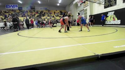 195-A lbs Quarterfinal - Jett French, Tahlequah Wrestling Club vs Daniel Cunningham, Vinita