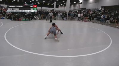 120 lbs Cons. Sub-rd Of 16 - Issac Torres, California vs Daemen Duemmel, Eierman Elite Wrestling Club