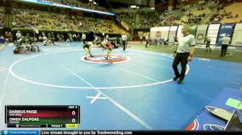 157 Class 3 lbs Quarterfinal - Owen Dalpoas, Vianney vs Darrius Paige, Van Horn