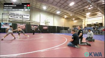 110 lbs Rr Rnd 5 - Jacob Gonzales, Team Worx Wrestling Club vs Wyatt Fish, Marlow Outlaws
