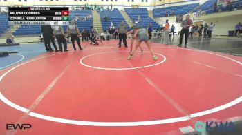 105 lbs 5th Place - Aaliyah Coombes, Wyandotte Youth Wrestling vs Izzabela Huddleston, Skiatook Youth Wrestling