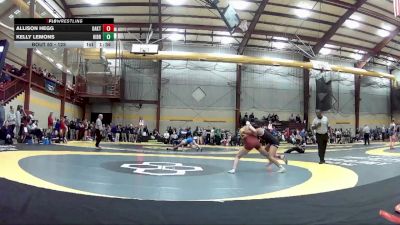 125 lbs Champ. Round 1 - Kelly Lemons, Hilliard Bradley vs Allison Hegg, Oakton HS