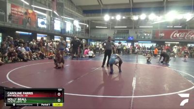 120 lbs Semis & 1st Wb (8 Team) - Caroline Farris, BMM BBQ Belles vs Holly Beall, TN Elite Ladys