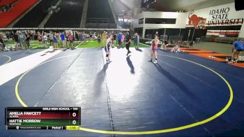 150 lbs Quarterfinal - Amelia Fawcett, Alaska vs Hattie Morrow, Montana