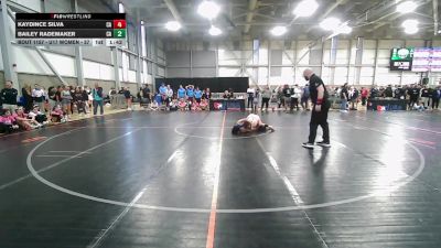 U17 Women - 57 lbs Cons. Round 2 - Kaydince Silva, CA vs Bailey Rademaker, CA