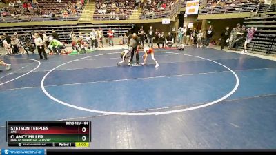 64 lbs Quarterfinal - Clancy Miller, Iron Co Wrestling Academy vs Stetson Teeples, JWC