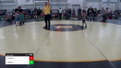 50-B Mats 1-5 8:00am lbs Round Of 32 - Sam Smith, WV vs Lukas Mays, KY
