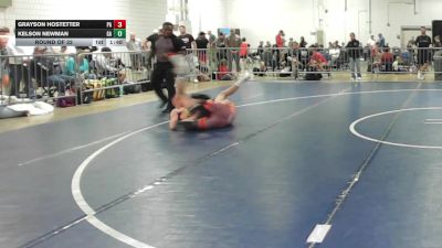 136 lbs Round Of 32 - Grayson Hostetter, PA vs Kelson Newman, GA