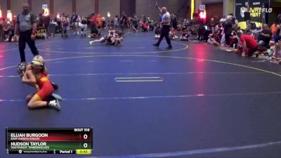 64 lbs Quarterfinal - Elijah Burgoon, East Kansas Eagles vs Hudson Taylor, Southwest Timberwolves