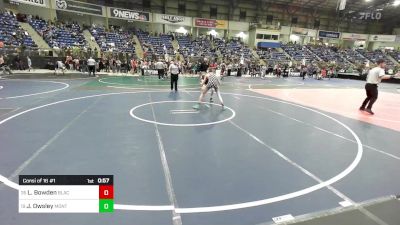 105 lbs Consi Of 16 #1 - Lynkin Bowden, Black Fox Academy vs Jaxon Owsley, Monte Vista