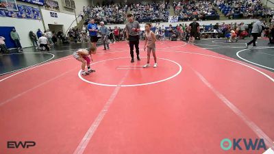 61 lbs Rr Rnd 2 - Nicholas George, Tulsa North Mabee Stampede vs Mia Jackson, Grove Takedown Club