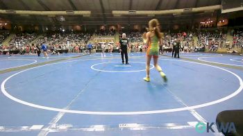 102 lbs Semifinal - Dakota Harris, Hurricane Wrestling Academy vs Claire Lancaster, Norman Grappling Club