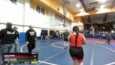 235 lbs Round 2 - Alex Miner, Williams vs Emma Miller, Arizona Lutheran HS