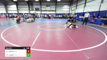 106 lbs Quarterfinal - Cahota Lafond, Colchester Cobras vs Emmett Logan, Doughboy