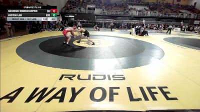 157 lbs Consi Of 16 #2 - George Emendorfer, Baylor School vs Justin Lim, The Roxbury Latin School