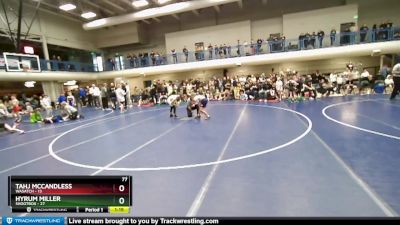 77 lbs Round 1 (4 Team) - Tahj McCandless, Wasatch vs Hyrum Miller, Shootbox