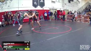 170 lbs Champ. Round 1 - Valentin Soto, Chaffey vs Angel Brito, Pacifica Oxnard