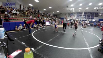 52-55 lbs Rr Rnd 3 - Tucker Bishop, Smith Wrestling Academy vs Kamden Peters, Harrah Little League Wrestling