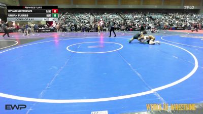 132 lbs Consi Of 8 #1 - Dylan Matthews, RAWC vs Urijah Flores, Milpitas