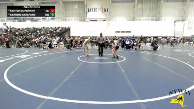 106 lbs Quarterfinal - Carmine Catapano, B2 Wrestling Academy vs Carter McKernan, Club Not Listed