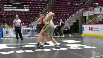 285 lbs Consi 4 - Cam Danna, West Allegheny vs Daniel Schiffert, Freedom