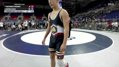126 lbs Champ. Rd Of 16 - Maximus Riggins, IA vs Lander Bosh, UT