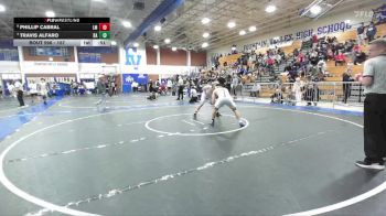 157 lbs Cons. Round 4 - Phillip Cabral, La Mirada vs Travis Alfaro, Bishop Amat