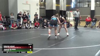 142 lbs Round 4 (16 Team) - Magan Blades, BVWC Blue vs Gracie Leslie, Grand View Wrestling Club
